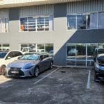 after shot of office window tint with new 20% mirror window film Brisbane